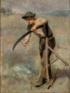 Die Sense schärfen, 1897