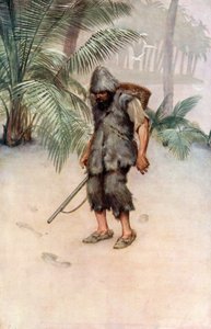 Illustration für Robinson Crusoe von Daniel Defoe