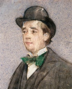 Porträt von Adrià Gual, spanischer Dramatiker von Ramon Casas i Carbo