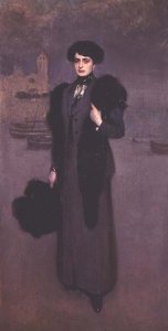 Porträt von Dolores Vidal von Ramon Casas i Carbo