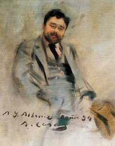 Porträt von Isaac Albeniz im Alter von 34 Jahren von Ramon Casas i Carbo