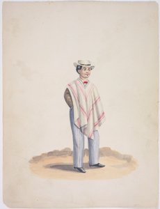 Quito im Poncho und mit Fliege von Ramon Salas