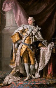 Porträt von König George III. des Vereinigten Königreichs 1738-1820 in seinen Krönungsroben, ca. 1770 von Ramsay
