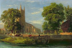 Pfarrkirche von Croydon, 1839 von Ramsay Richard Reinagle