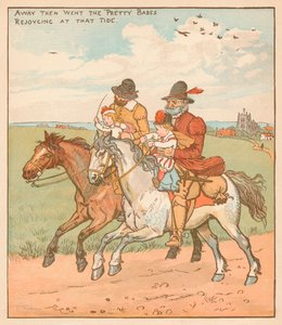 Fort gingen die hübschen Kinder, erfreut zu dieser Zeit, um 1878