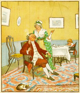 Frontispiz, The Diverting History of John Gilpin, 1878 von Randolph Caldecott