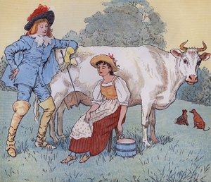 Soll ich dich heiraten, mein hübsches Mädchen? von Randolph Caldecott