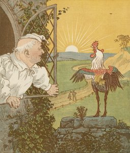 Das Haus, das Jack baute. Kumulative Kinderreim. Dies ist der Hahn, der am Morgen krähte ... Illustration von Randolph Caldecott. von Randolph Caldecott