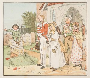 Der Soldat und seine Braut, aus The Hey Diddle Diddle Picture Book, veröffentlicht 1882