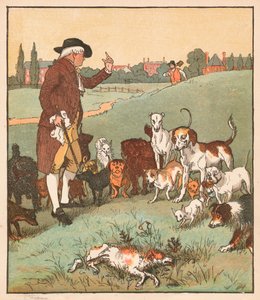 Der Hund, der starb, ca. 1879 von Randolph Caldecott