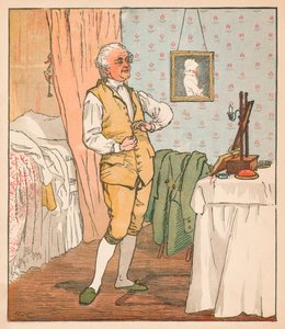 Der gute Mann von Islington beim Ankleiden, ca. 1879