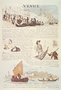 Venedig, mit Cartoon-Skizzen