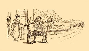 Dorfbewohner beobachten das Geschrei und die Aufregung, 1878, ca. 1918 von Randolph Caldecott