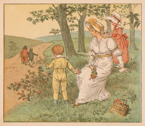 Spaziergang zur Mouseys Hall, um 1883