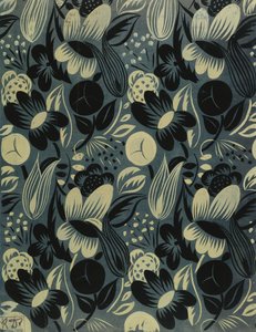 Blumen auf blauem Hintergrund
