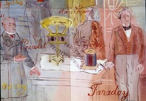 Die Fee Elektrizität, (Detail) von Raoul Dufy