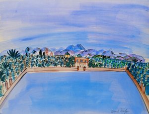 Der Teich, Garten der Menara, Marrakesch