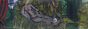 Nymphe, die im Weizen ruht von Raoul Dufy