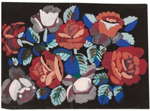 Rote und rosa Rosen von Raoul Dufy