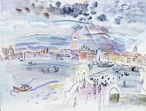Riva degli Schiavoni, Venedig von Raoul Dufy