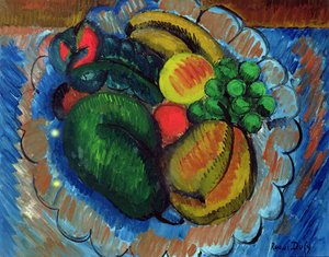 Stillleben mit einer Obstschale, um 1908 von Raoul Dufy