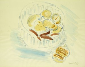 Stillleben mit Feigen und Granatäpfeln von Raoul Dufy