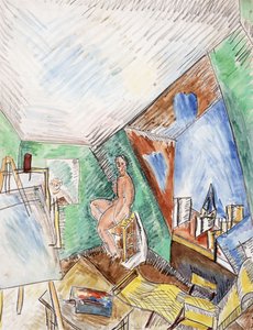 Das Atelier des Künstlers, rue Seguier in Paris, um 1909 von Raoul Dufy