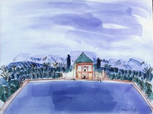 Der Pool in Menara von Raoul Dufy