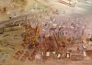Die Geschichte der Elektrizität (Detail) von Raoul Dufy