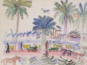 Blick auf Le Suquet, Cannes von Raoul Dufy