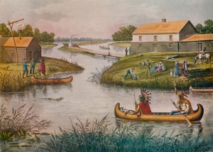 Chicago im Jahr 1833 von Raoul Varin