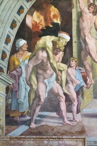 Das Feuer im Borgo (Detail)