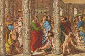 Die Heilung des Lahmen von Raphael (1483 1520) (after)
