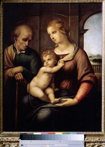 Die Heilige Familie mit dem bartlosen Josef von Raphael