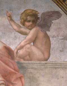 Putto, der den Glauben darstellt (Detail) von Raphael (1483 1520)