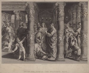 Petrus und Johannes am Schönen Tor von after Raphael
