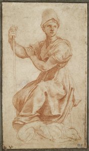 Allegorische weibliche Figur; Allegorie der Fides