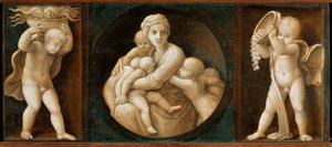 Nächstenliebe, Predella vom Baglioni-Altar von Raphael (1483 1520)