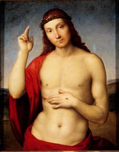 Christus auf der Bank von Raphael