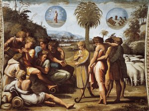 Joseph erklärt seinen Brüdern seine Träume von Raphael