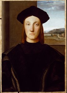 Porträt von Guidobaldo da Montefeltro, Herzog von Urbino von Raphael