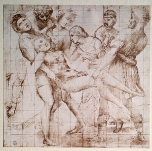 Studie zur Kreuzabnahme für das Baglioni-Altarbild von Raphael