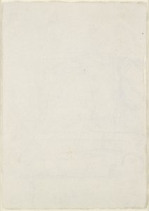 Verso: Leichte architektonische Skizzen einschließlich eines kreuzförmigen Grundrisses, WA1846.160 von Raphael