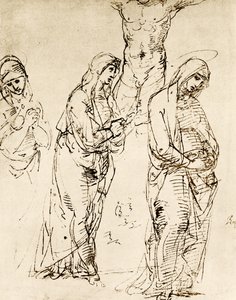 Entwürfe zur Mutter Gottes unter dem Kreuz von Raffaello Sanzio Raphael