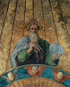 Disputa (Detail): Gottvater. Fresko in der Stanza della Segnatura, ca. 1510-1511 von Raphael
