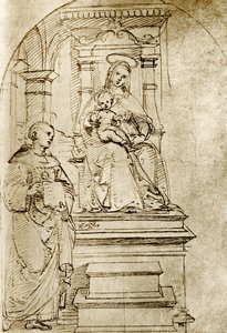 Thronende Madonna