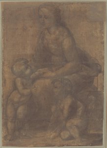 Die Madonna und das Kind mit Johannes dem Täufer von Raphael