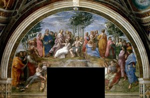 Der Parnass Fresko in der Stanza della Segnatura, ca. 1510-1511 von Raphael