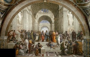 Die Schule von Athen (Fresko in der Stanza della Segnatura)