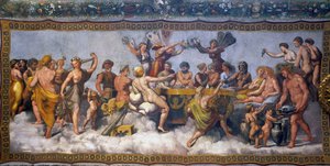 Hochzeitsbankett von Amor und Psyche